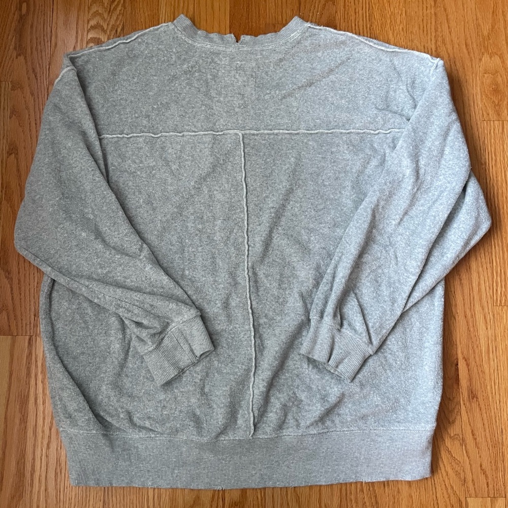 Aerie Gray Winter Tour Oversoze Crewneck Sweatshirt - Picture 5 of 7